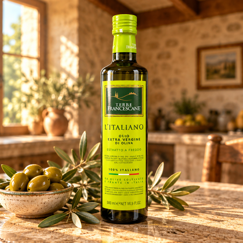 Olivenöl L'Italiano, natives Olivenöl extra, 500 ml, von Terre Francescane