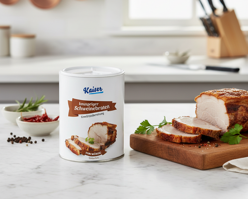 Knuspriger Schweinebraten - Kaiser KG Heimservice