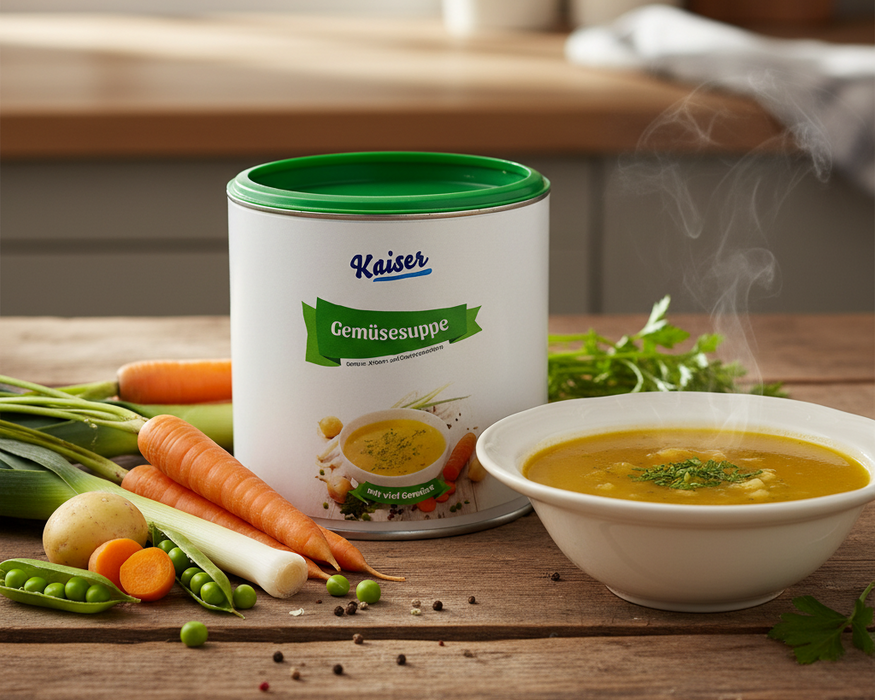 Gemüsesuppe - Kaiser KG Heimservice