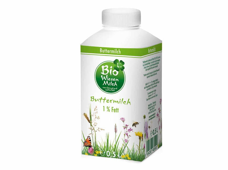 Bio Buttermilch, 500 ml, von Bio Wiesenmilch