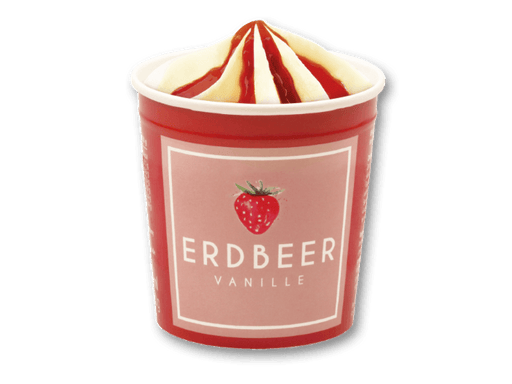 Tiefkühl - Erdbeer Cocktailbecher