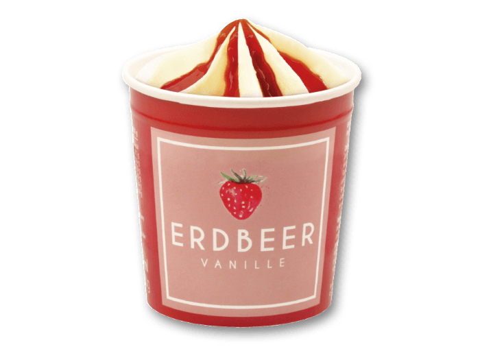 Tiefkühl - Erdbeer Cocktailbecher